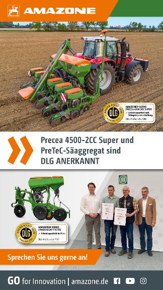 WhatsApp-Anzeige "Precea 4500-2CC Super und PreTeC-Säaggregat", 1080x1920pix, rgb