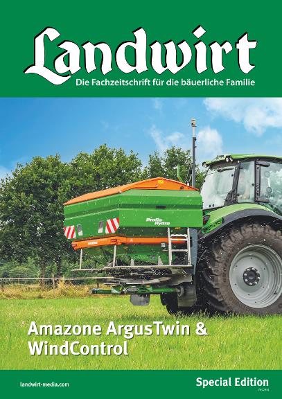 Amazone ArgusTwin and WindControl "Fertiliser spreading despite wind" - Special Edition Landwirt 06/2021