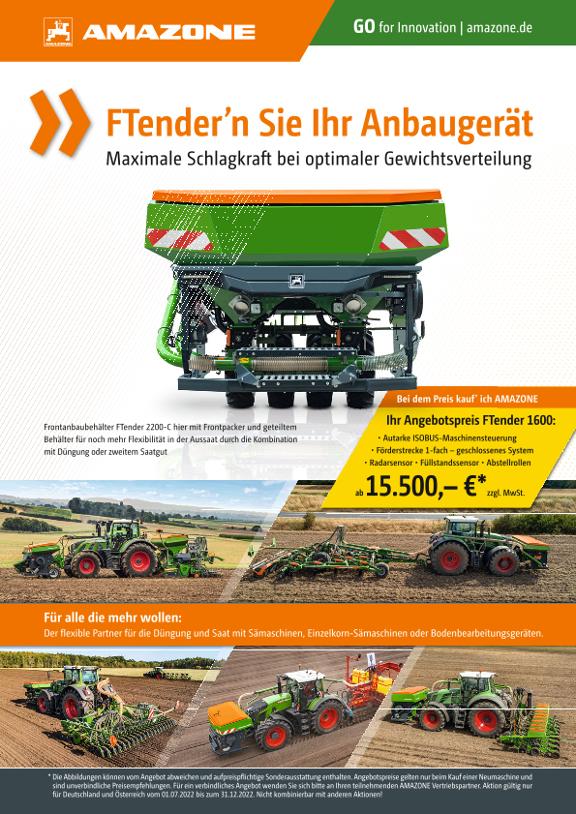 Beileger FTender'n Sie Ihr Anbaugerät