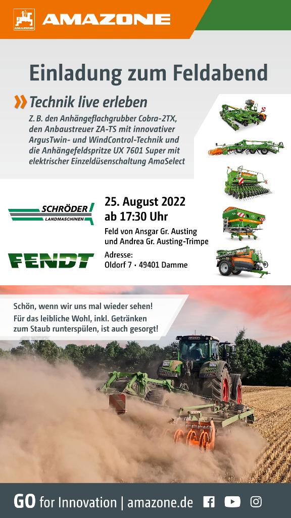 WhatsApp-Anzeige „Einladung zum Feldabend“, 1080x1920 pix, rgb