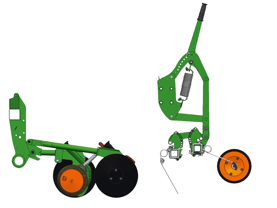 Andruckrolle ausser Kraft