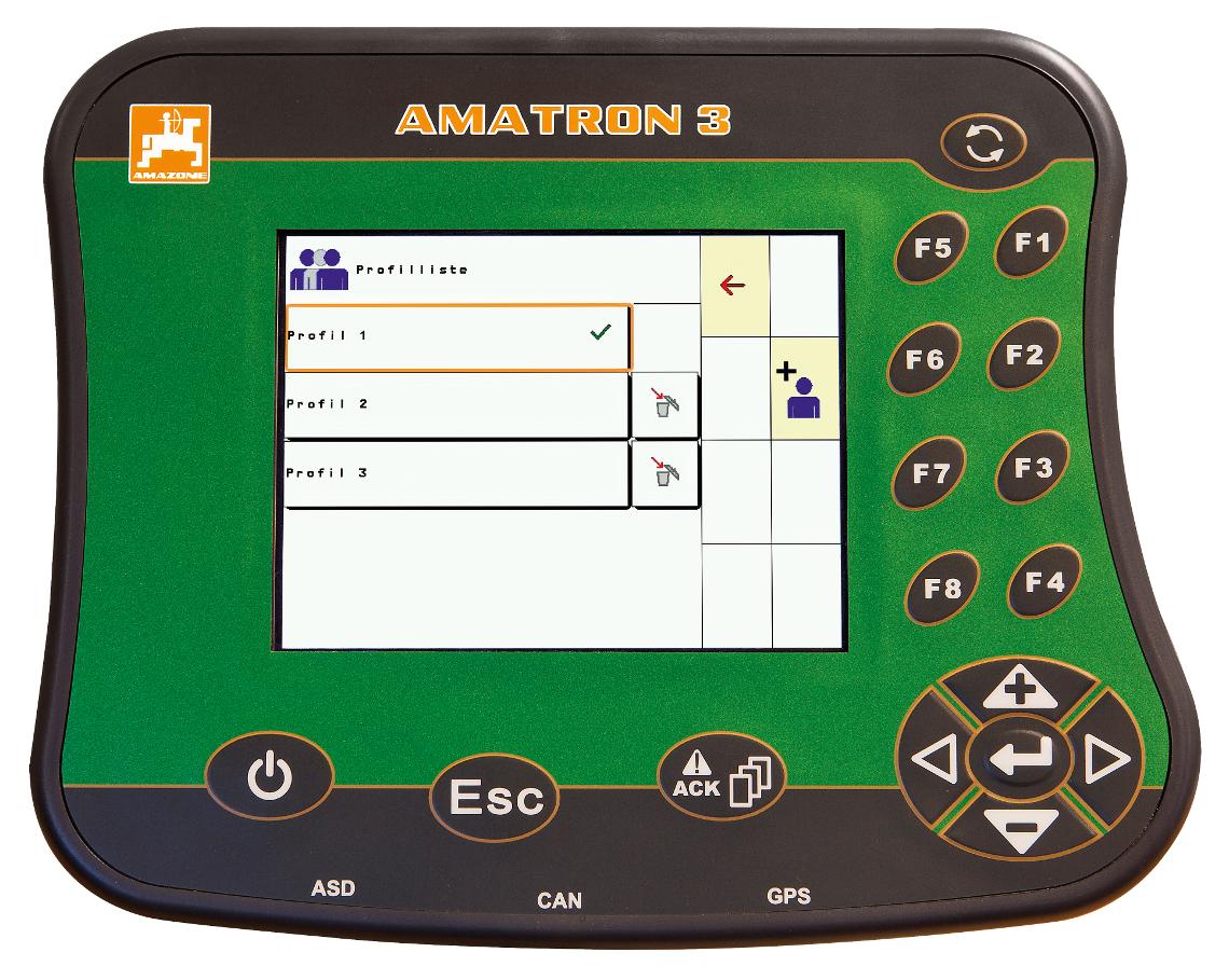 AMATRON3 Benutzerprofil