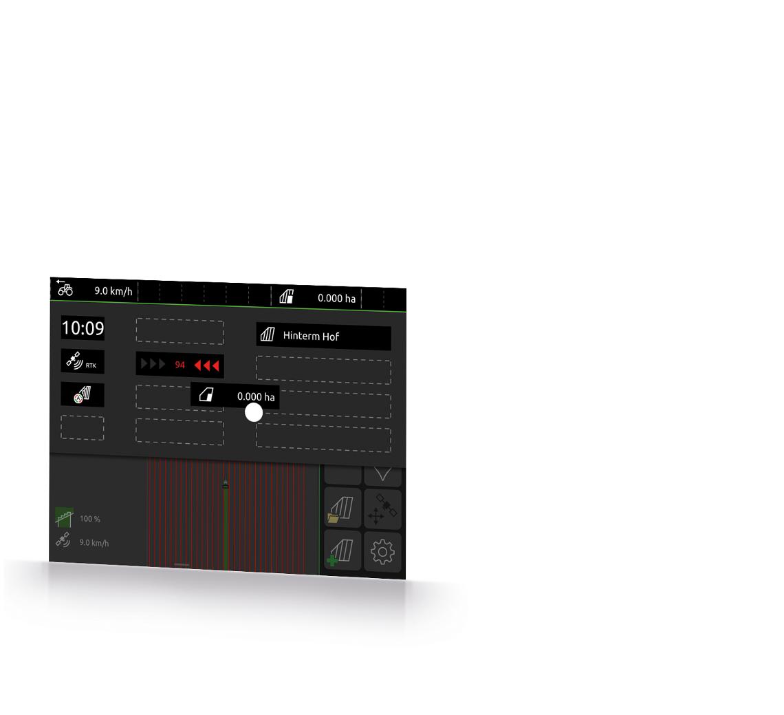 AmaTron 4 Screen Statuszeile