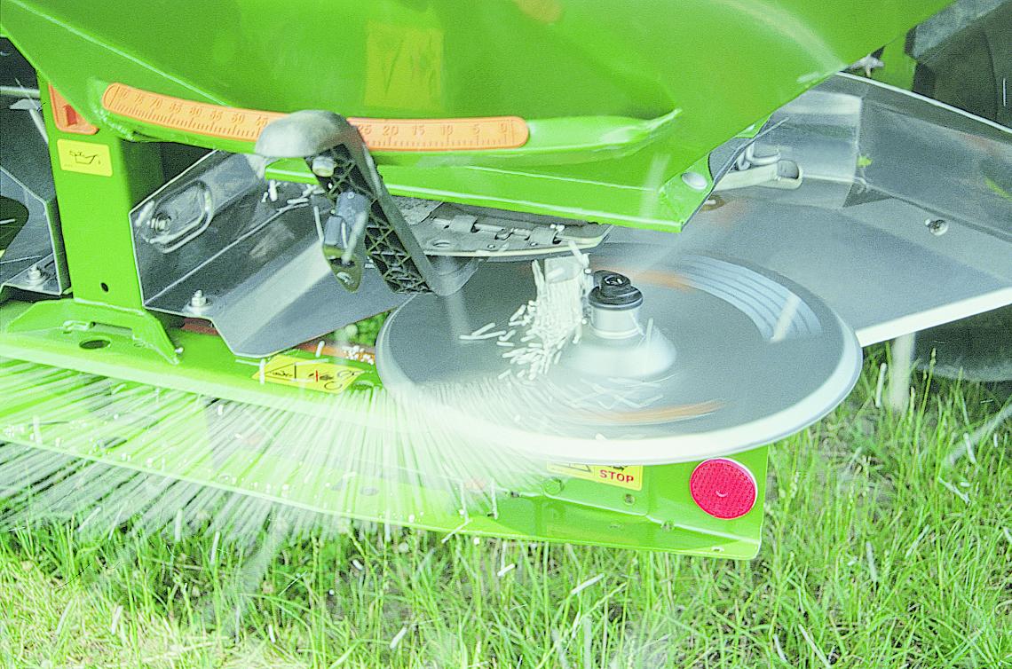 Streuscheibe im Einsatz