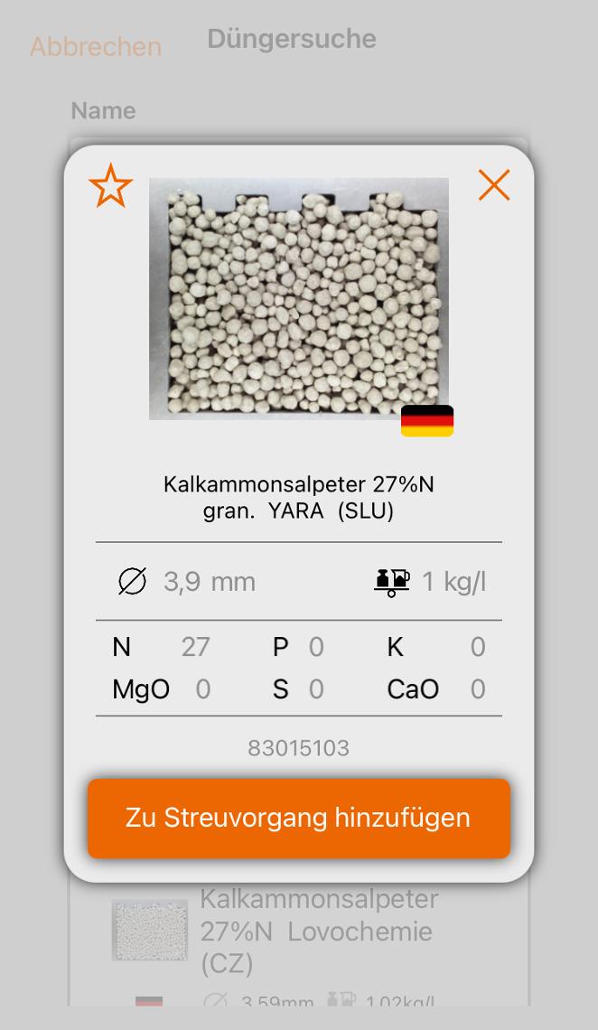 mySpreader Düngersuche DE