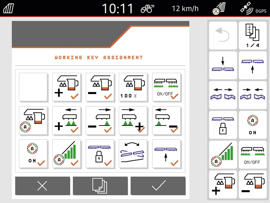 Screenshot Amatron4 Tastenbelegung EN