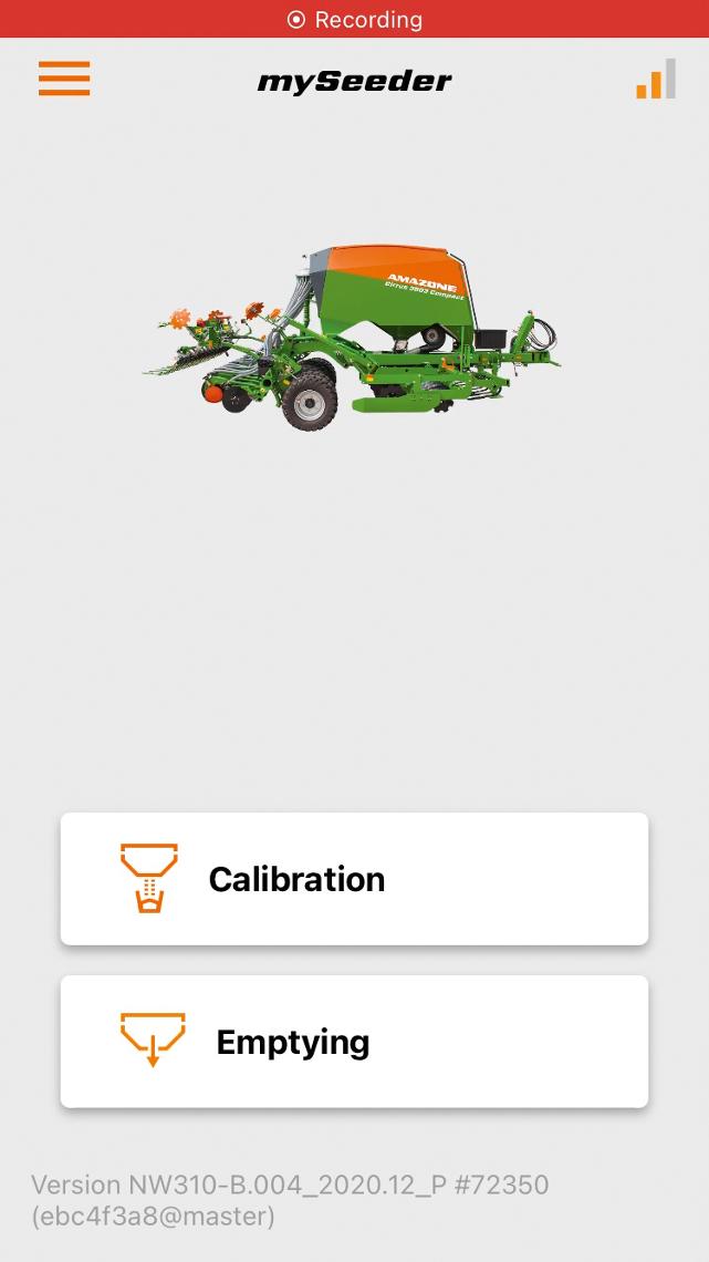 mySeeder Startbildschirm EN