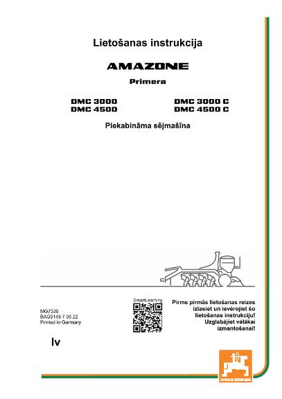 Ekspluatācijas instrukcija PRIMERA DMC 3000/4500 