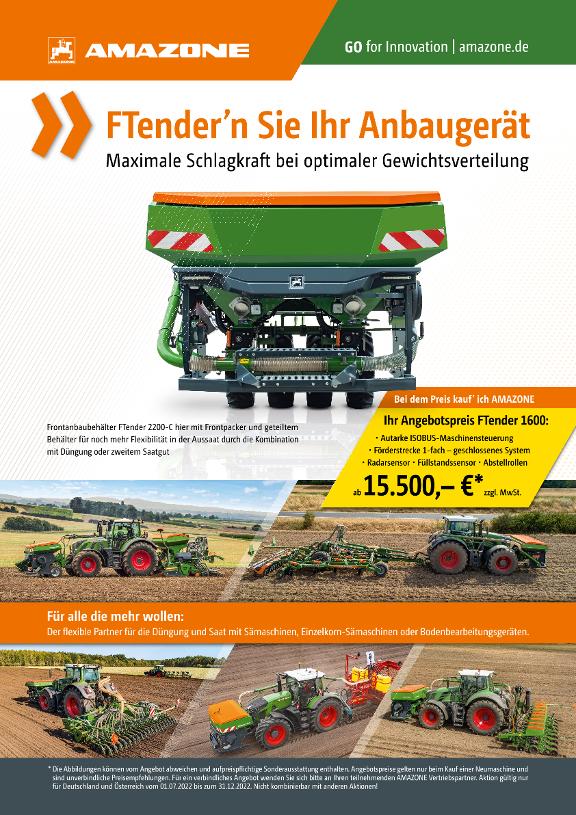Kundenstopper FTender’n Sie Ihr Anbaugerät, 594 x 841 mm
