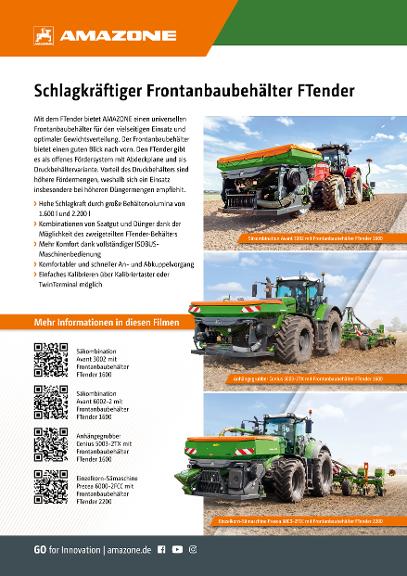 Kundenstopper Schlagkräftiger Frontanbaubehälter FTender, 594 x 841 mm