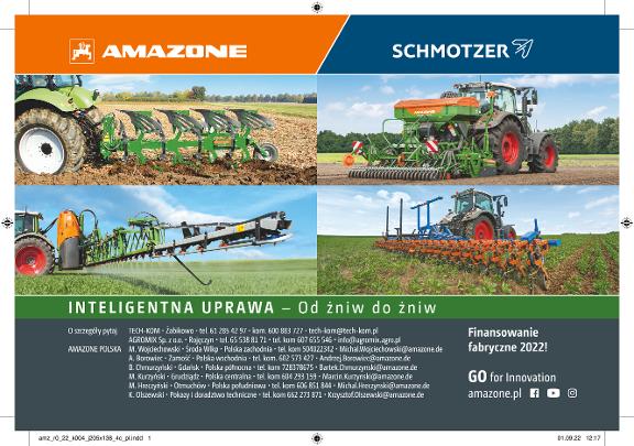 Anzeige „INTELIGENTNA UPRAWA – Od żniw do żniw", 205x138, 4c, pl