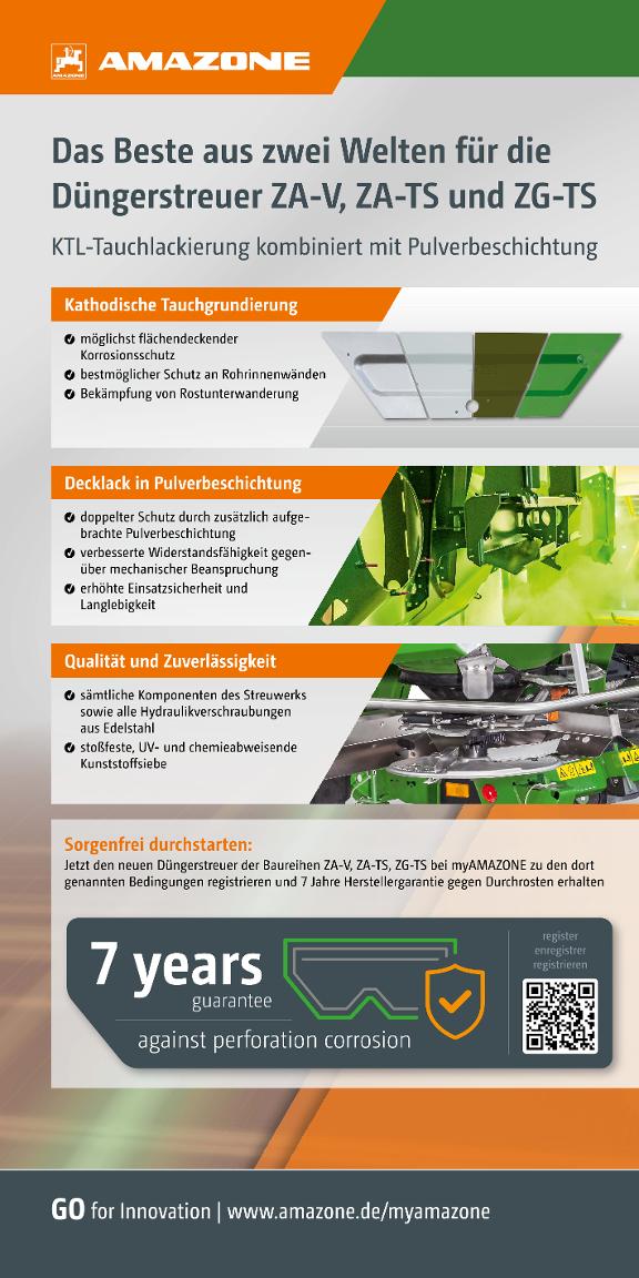 Roll-Up "7 Jahre Herstellergarantie gegen Durchrosten" 1.000 x 2.000 mm