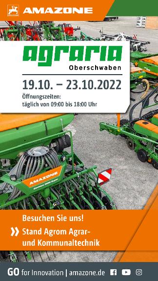 WhatsApp-Anzeige „agraria Oberschwaben – Besuchen Sie uns!" , 1080x1920 pix, rgb