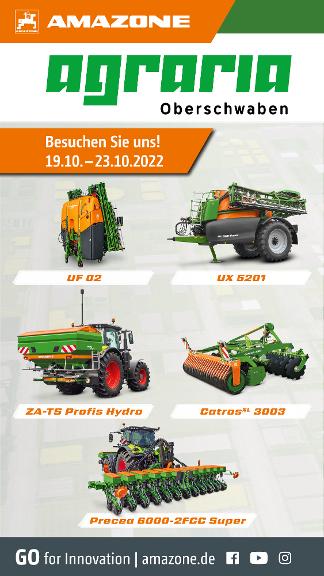 WhatsApp-Anzeige „agraria Oberschwaben – Besuchen Sie uns!" , 1080x1920 pix, rgb
