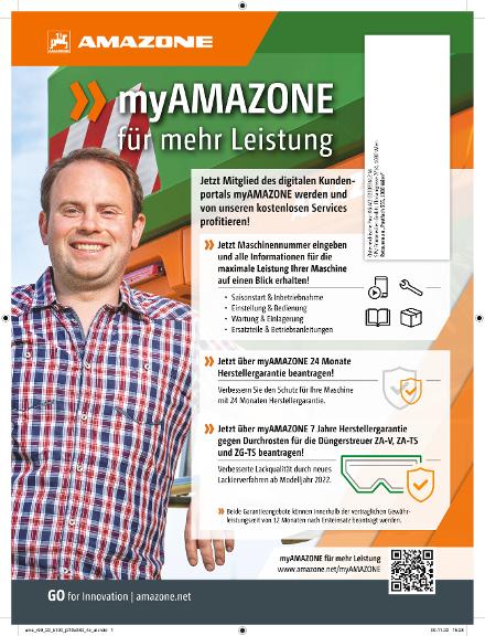 Anzeige „myAMAZONE für mehr Leistung“, 210x280, 4c, de