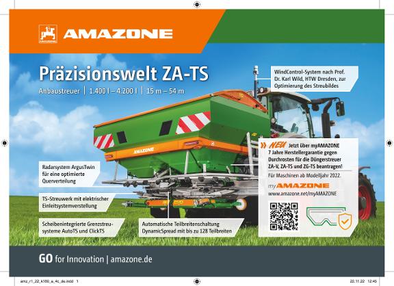 Anzeige „Präzisionswelt ZA-TS“, 210x148, 4c, de