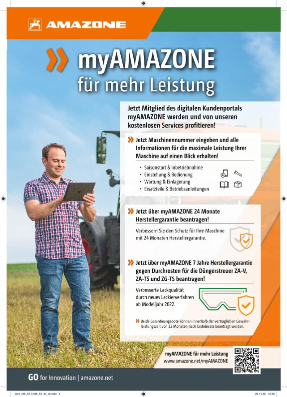 Anzeige „myAMAZONE für mehr Leistung“, A4, 4c, de