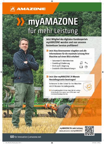 Anzeige „myAMAZONE für mehr Leistung“, A4, 4c, de