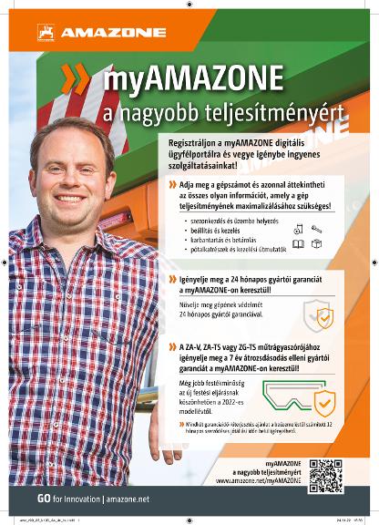 Anzeige „myAMAZONE a nagyobb teljesítményért“, A4, 4c, hu