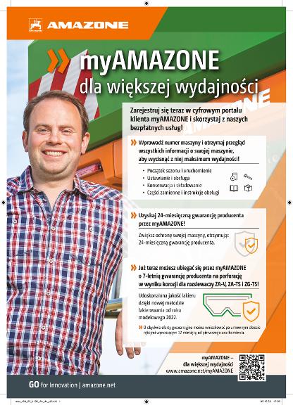 Anzeige „myAMAZONE dla większej wydajności“, A4, 4c, pl