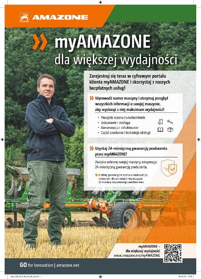 Anzeige „myAMAZONE dla większej wydajności“, A4, 4c, pl