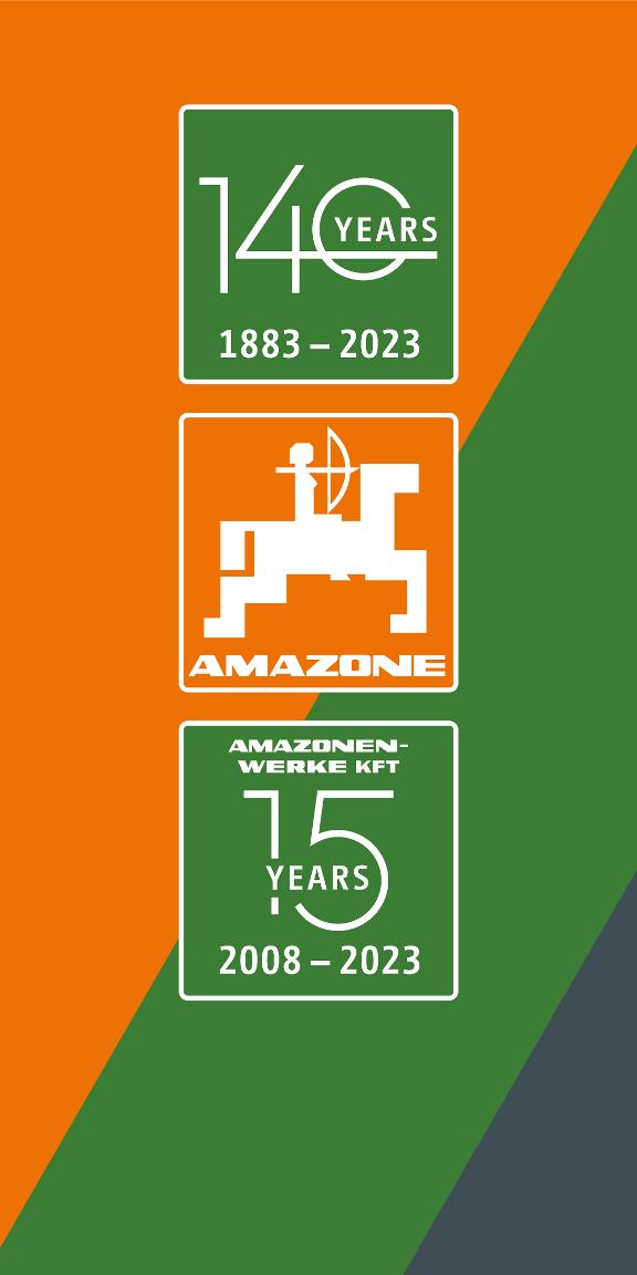 Banner 140 YEARS AMAZONE + 15 YEARS AMAZONE KFT - 1.500 x 3.000 mm
