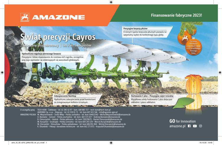 Anzeige „Swiat precyzji Cayros“, 245x153, 4c, pl, Z