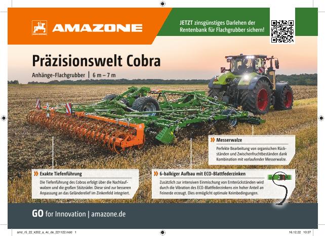 Anzeige „Präzisionswelt Cobra“, 210x148, 4c, de