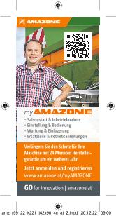 Anzeige „myAMAZONE“, 42x90, 4c, at, Z