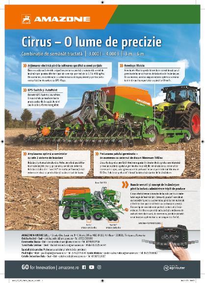 Anzeige „Cirrus – O lume de precizie“, A4, 4c, ro