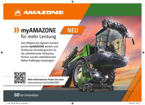 Anzeige „myAMAZONE für mehr Leistung“ – Pantera + Profihopper, 210x148, 4c, de