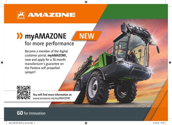 Advertisement „myAMAZONE for more performance“ – Pantera, 210x148, 4c, de