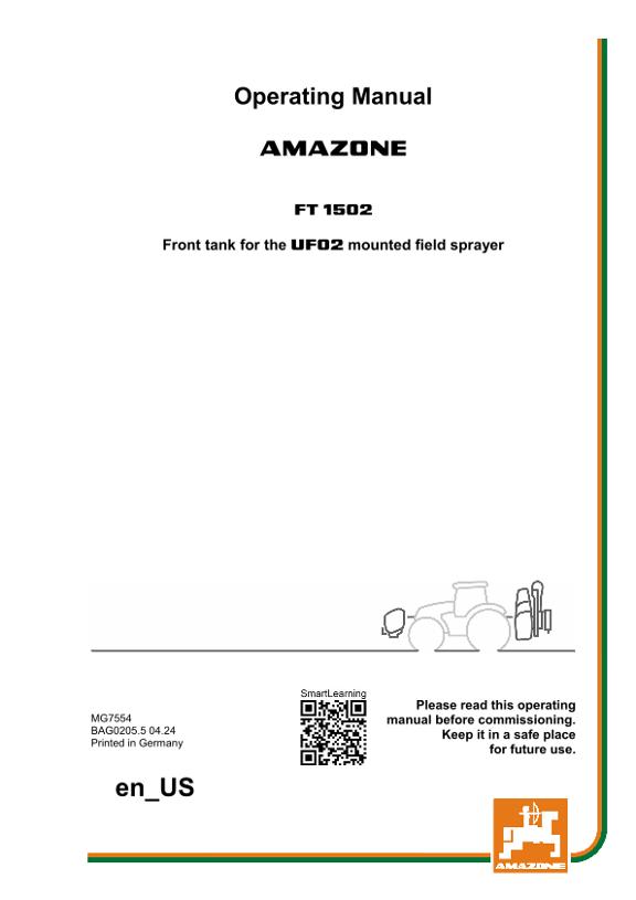 Operation manual FT 1502