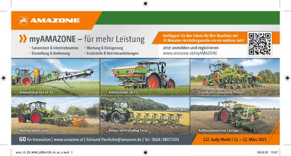 Anzeige „myAMAZONE – für mehr Leistung“, 200x100, 4c, at, Z