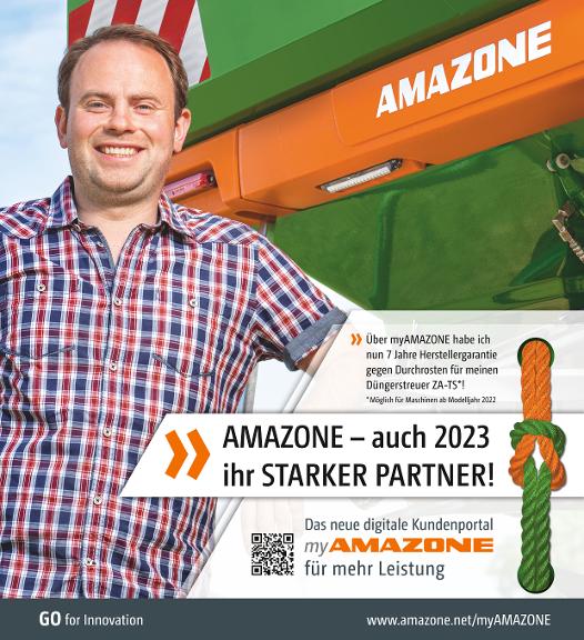Anzeige „AMAZONE – auch 2023 ihr STARKER PARTNER!“, 210x230, 4c