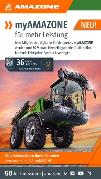 WhatsApp-Anzeige „myAMAZONE für mehr Leistung“ – Pantera, 1080x1920 pix, rgb, de