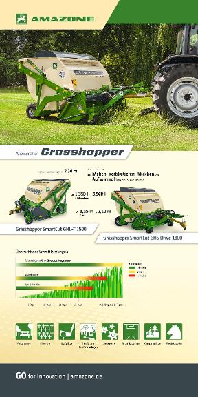 Roll-Up „Anbaumäher Grasshopper“, 1000 x 2000 mm