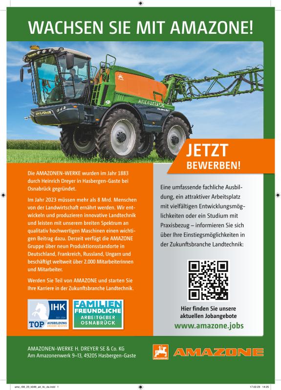 Anzeige "WACHSEN SIE MIT AMAZONE!", A4, 4c