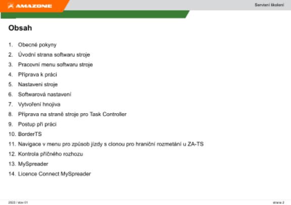 Orientační pomůcka k přípravě před sezónou ZA-TS