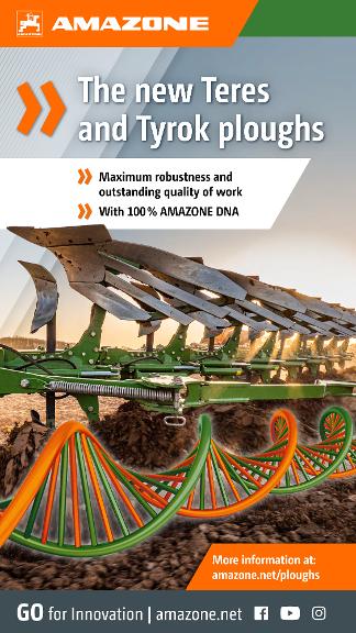 Advertisement „The new Teres and Tyrok ploughs“, 1080x1920 pix, rgb, en