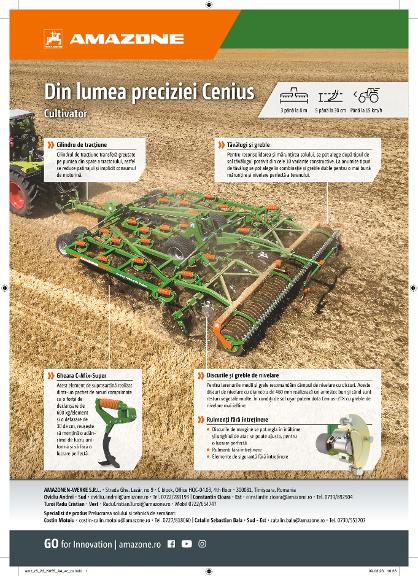 Anzeige „Din lumea preciziei Cenius“, A4, 4c, ro