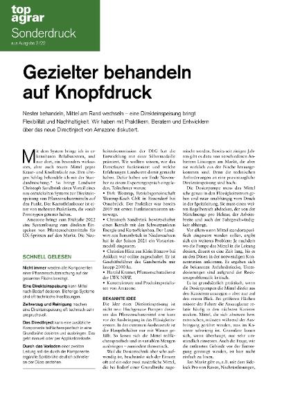 top agrar Sonderdruck "Gezielter behandeln auf Knopfdruck" 02/2022