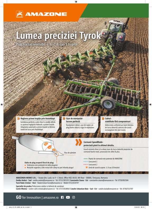Anzeige „Lumea preciziei Tyrok“, A4, 4c, ro