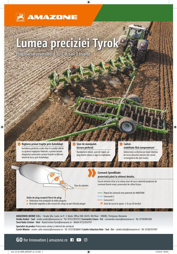 Anzeige „Lumea preciziei Tyrok“, 202x297, 4c, ro