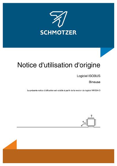 Notice d'utilisation Schmotzer Logiciel ISOBUS Bineuse