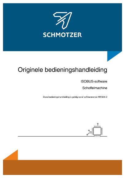Bedieningshandleiding Schmotzer ISOBUS-software Schoffelmachine