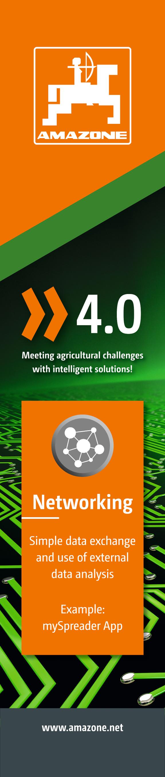 Feather Banner „4.0 – Networking”, 800 x 4400 mm