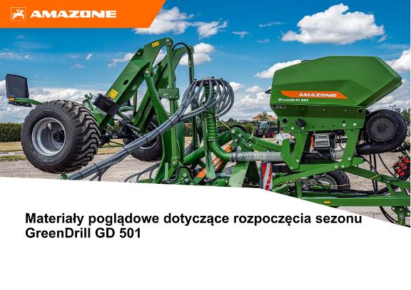 Materiały poglądowe dotyczące rozpoczęcia sezonu GreenDrill GD 501