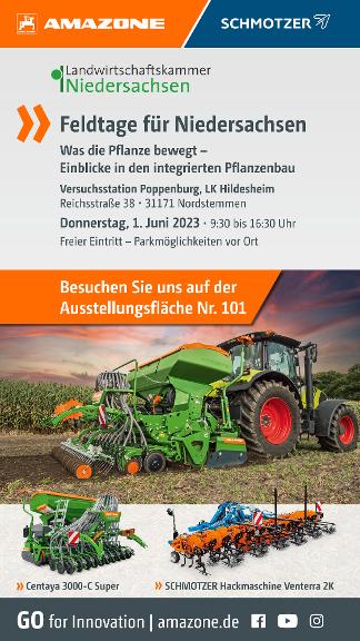 WhatsApp-Anzeige „Feldtage für Niedersachsen“, 1080x1920pix, rgb