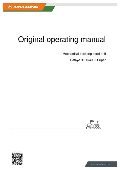Operation manual CATAYA 3000/4000 SUPER